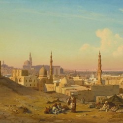 Arab encampement in front of Cairo